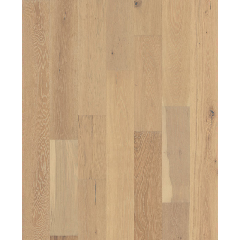 Plancher de bois franc d'ingénierie imperméable T délicatement 5/16 po x l 7,5 po x, Flaxton