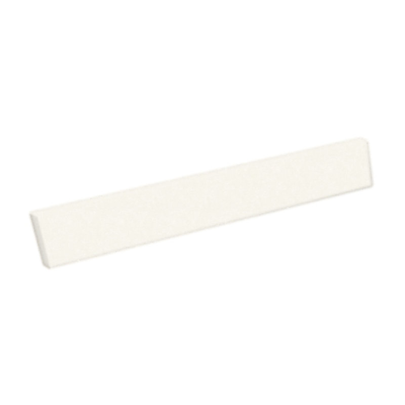 Ellipse/Contour Solid Surface Vanity Side Splash, Tahiti Ivory