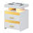 Keimar LED Nightstand with Charging Station, 2 Drawers End Table with Human Sensor 24 Colours Lights-1077863484