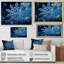 «Blue Snowflake Holiday I - Winter Landscape», art mural-84521856-84521882