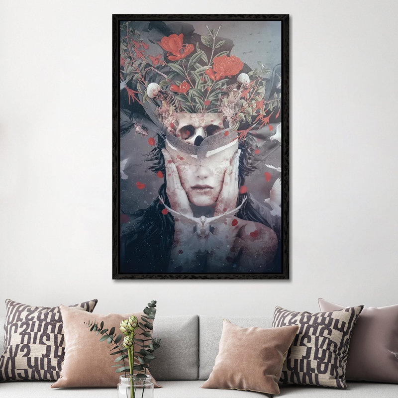 Hopeful 1 Piece Wall Art on Canvas, 152.5 cm H x 101.5 cm W, Black Floater Frame