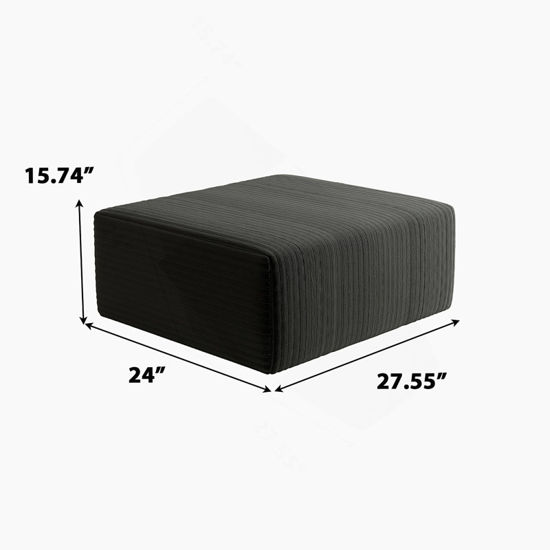 Upholstered Ottoman For Living Room Bedroom