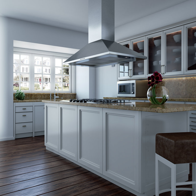 42" Fabriano 600 CFM Convertible Island Range Hood