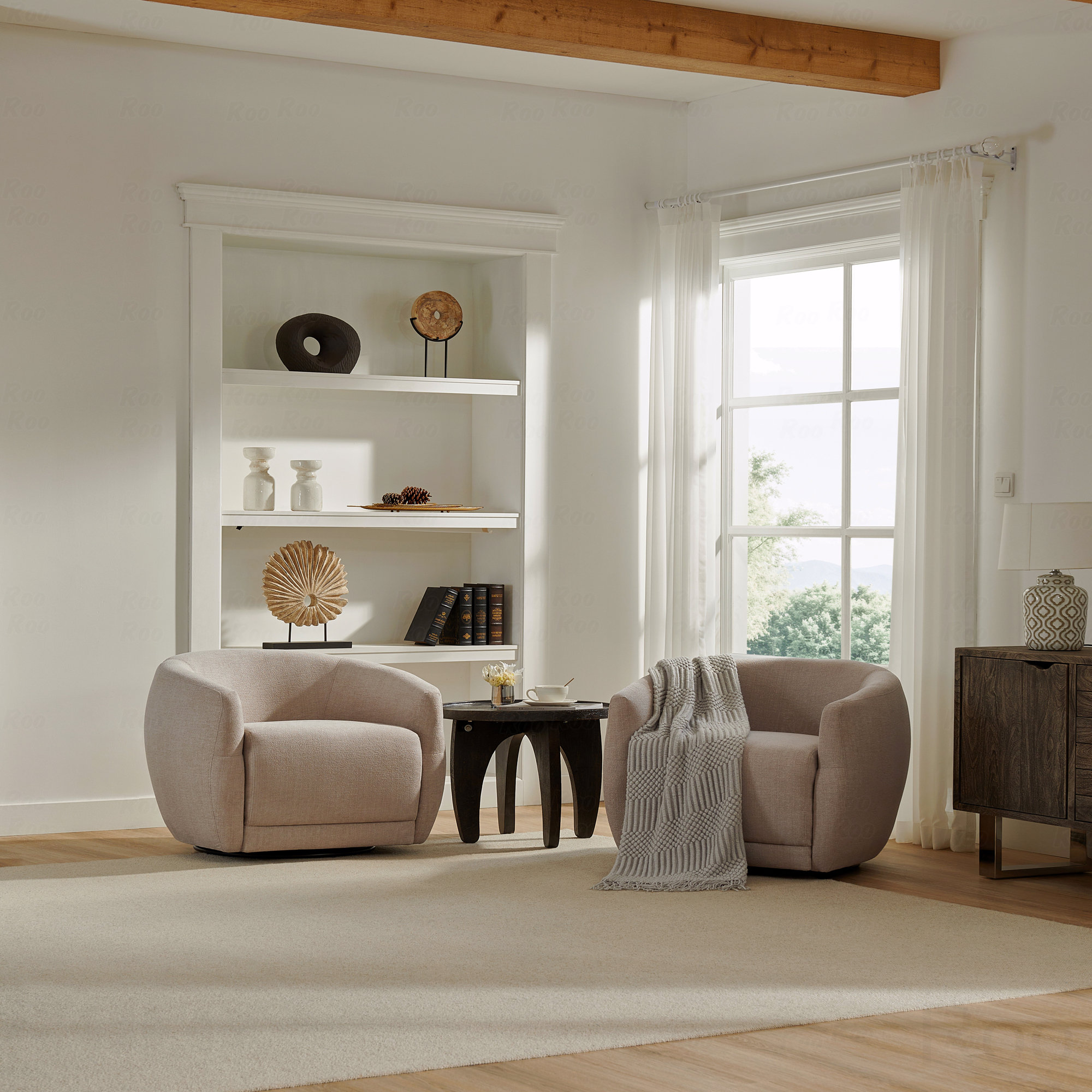 Ebern Designs Swivel Basic Accent Chair | Wayfair