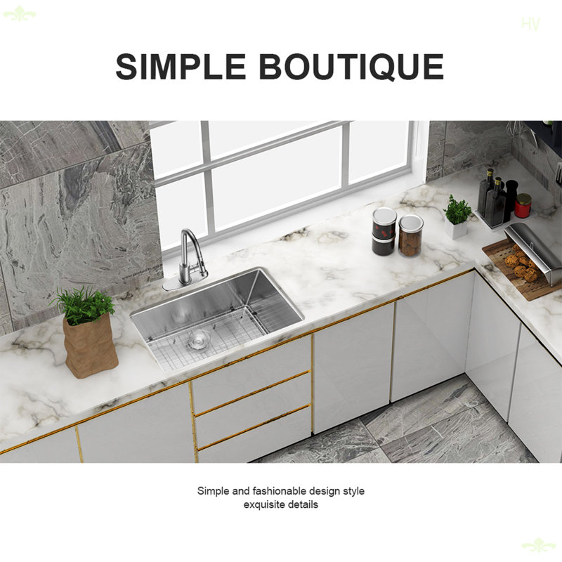 30 Inch Undermount Sink - 30"X18"X10" Undermount Kitchen Sink 16 Gauge 10 Inch Deep Single Bowl Kitchen Sink Basin