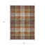 Tapis intérieur / extérieur 3 pi x 5 pi cuivré chocolat et doré lavable