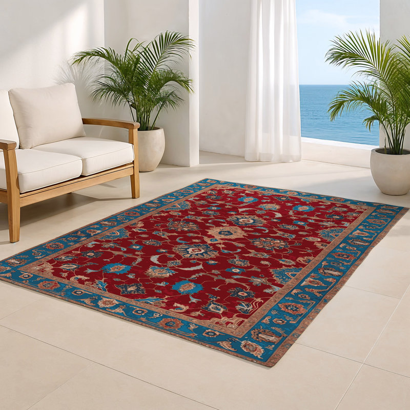 Tapis d'intérieur et d'extérieur Tabriz, Rectangulaire 8 pi x 10 pi