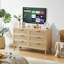 Double Dresser, Rattan Dresser With Drawers