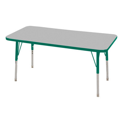 Rectangle Adjustable Height Classroom Activity Table for School and Home