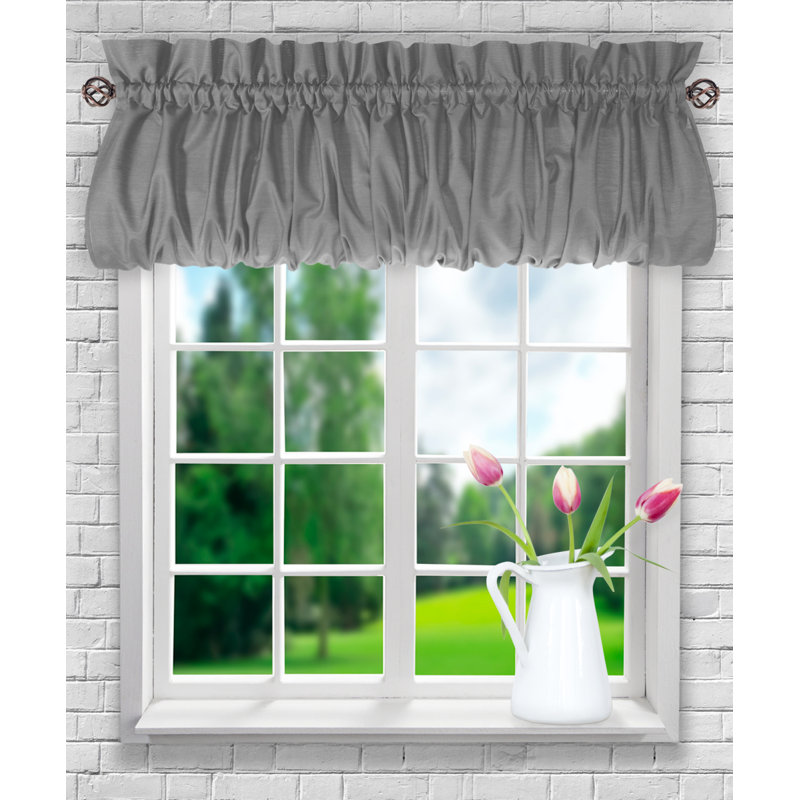Ellis Balloon Window Valance, Gray
