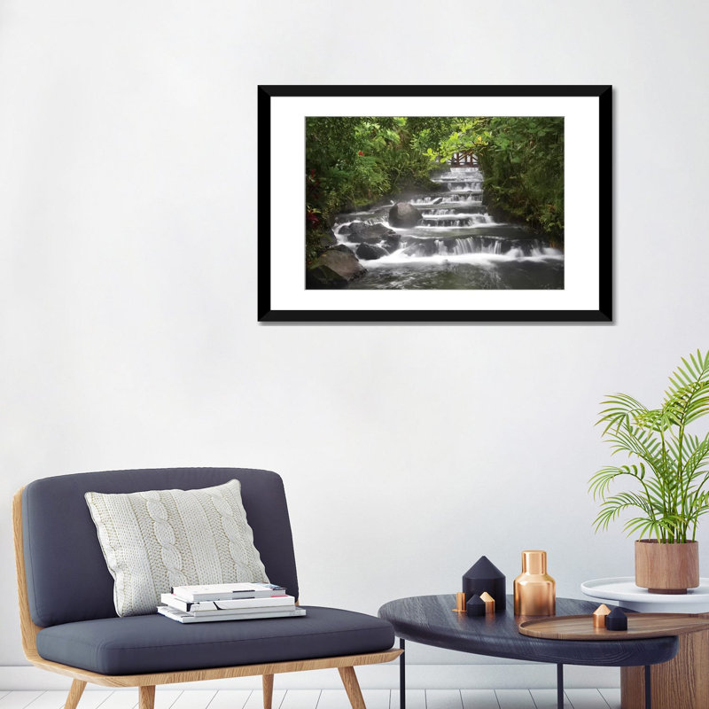 «Tabacon River, Cascades And Pools In The Rainforest, Costa Rica» par Tim Fitzharris - reproduction de photo sur toile