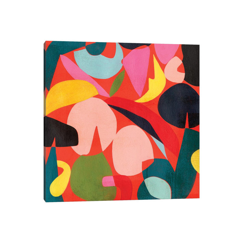 Toile métallique Stepreix - Prisme tomate I par Grace Popp