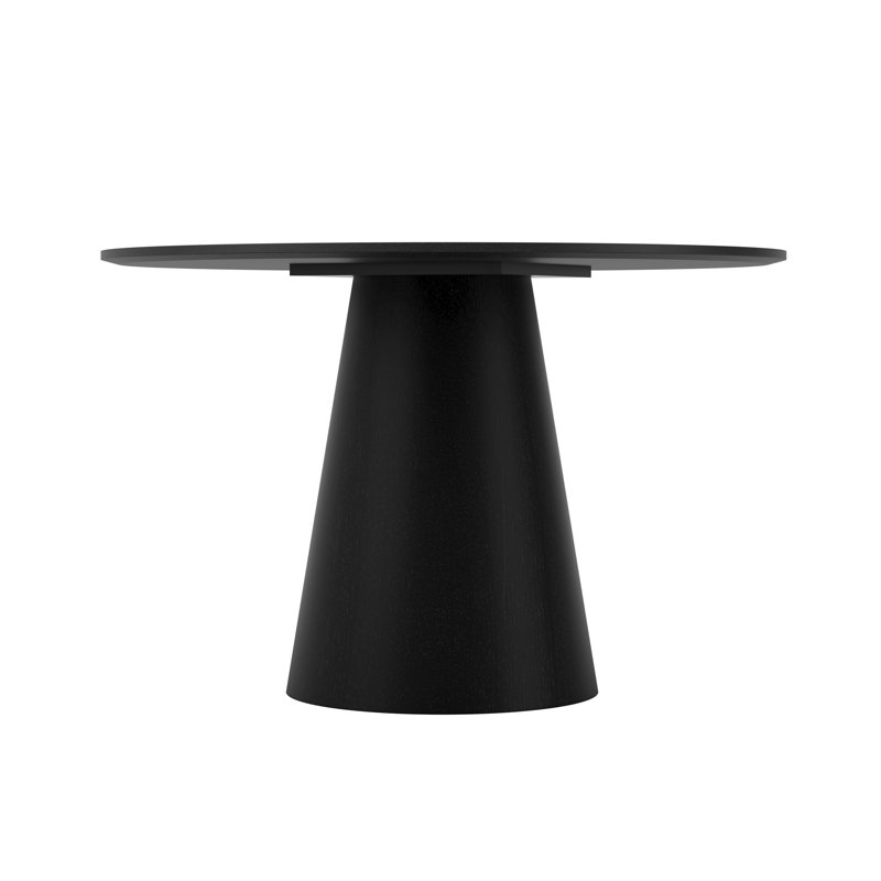 Araea Round Black Pedestal Dining Table