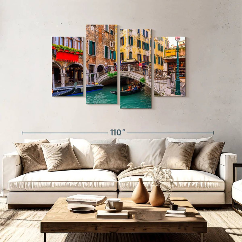 Croisière sur le canal de Venise Nicci, H 48 po x l 75 po