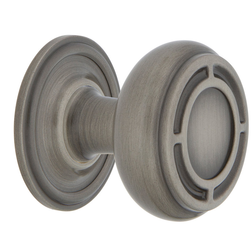 Mission 1 3/8" Diameter Round Knob, Antique Pewter