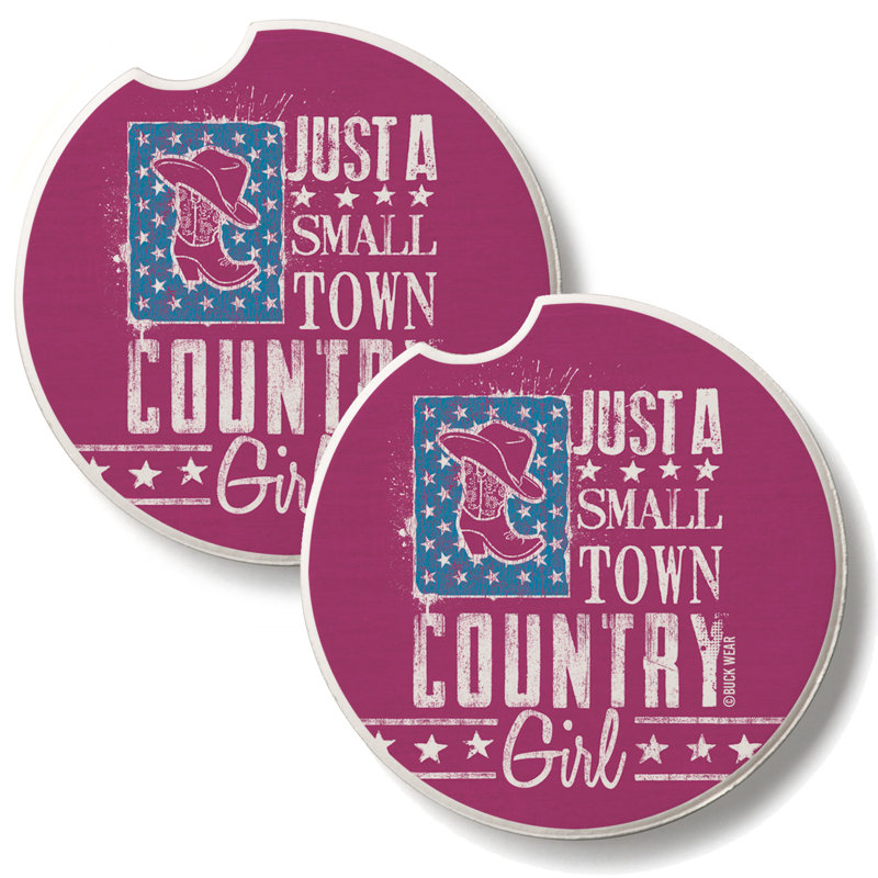Ensemble de 2 sous-verres en pierre Country Country