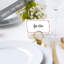 Cartes de place élégantes Art déco pour tables de fête de mariage, places assises pour porte-nom, paquet de 60