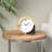 Metal Mechanical Tabletop Clock in Light Brown