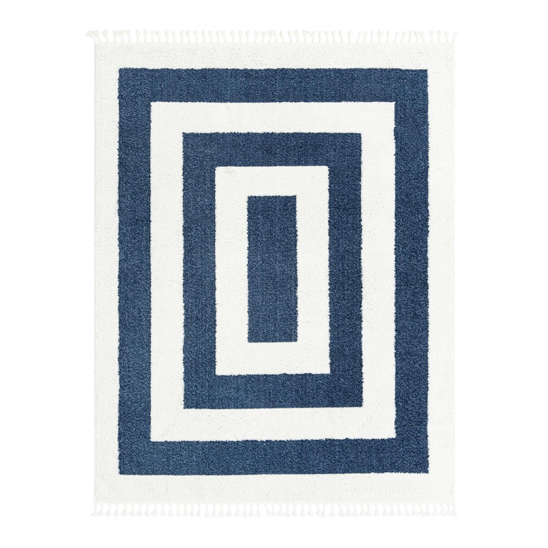 Deiah Geometric Indoor Rug, Rectangle 7'10" x 10'