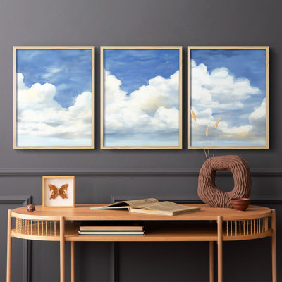 Lanscape Study Series VII -Set of 3 Fric Giclee Prints -Prêt à accrocher