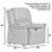 Huggard Power Lift Lay-Flat Recliner with Disinfect-able PU Fabric-70888102