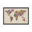Texte typographique, carte du monde, Michael Tompsett, reproduction d'art graphique sur toile-2145110463-2145110460-2145110450