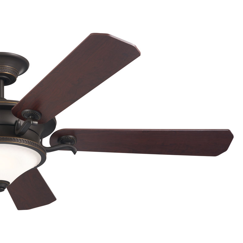 60'' Ceiling Fan with LED Lights, Olde Bronze/Gold