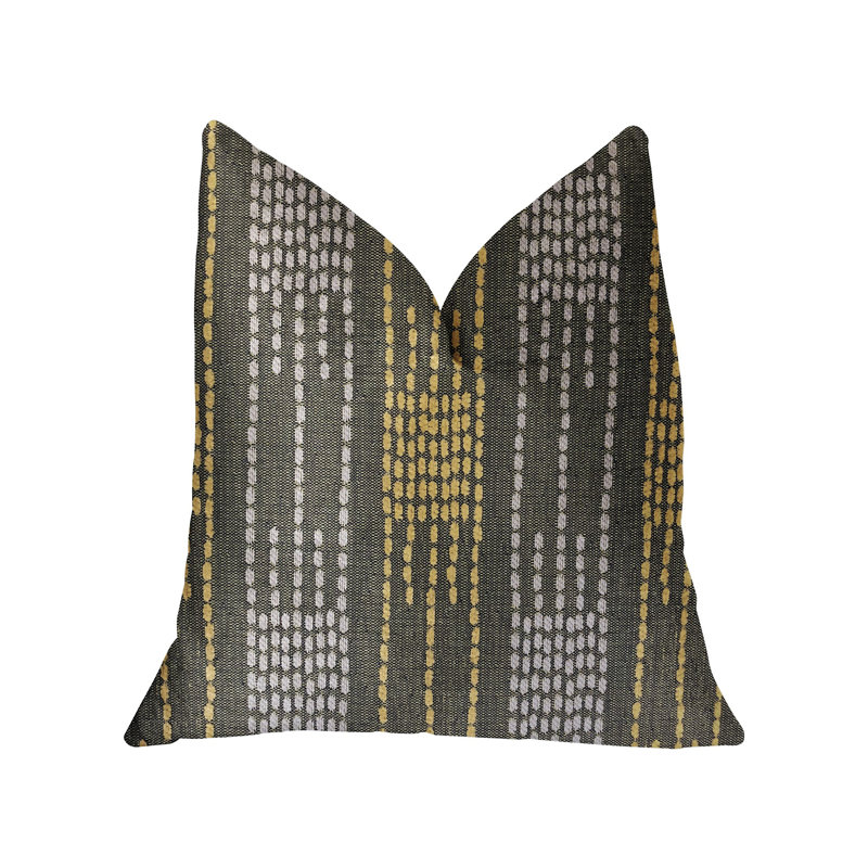 Capella Striped Outdoor Reversible Throw Pillow, 16" x 16", Throw Pillow