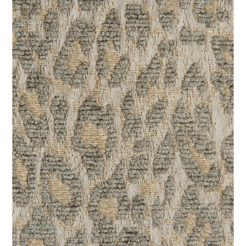 Amazink Leopard Cotton Blend Fabric, Castle Gray