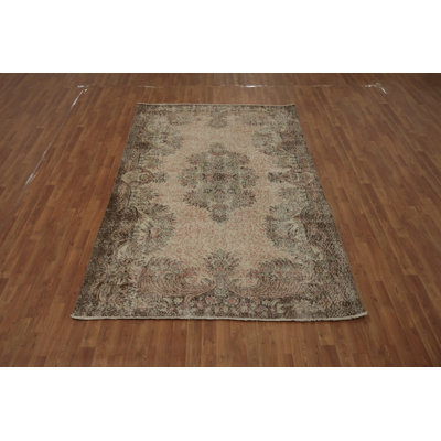 Distressed Anatolian Turkish Area Rug 6x9