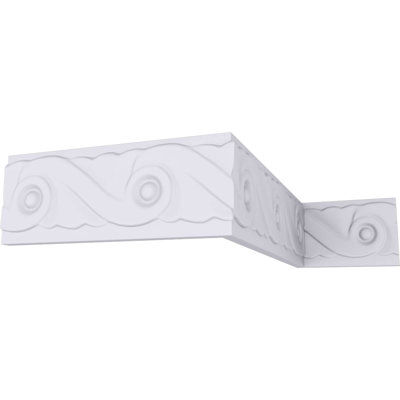 SAMPLE - Endurathane Marseille French Scroll Chair Rail2 1/8"H x 3/8"P x 12"L, Factory Primed
