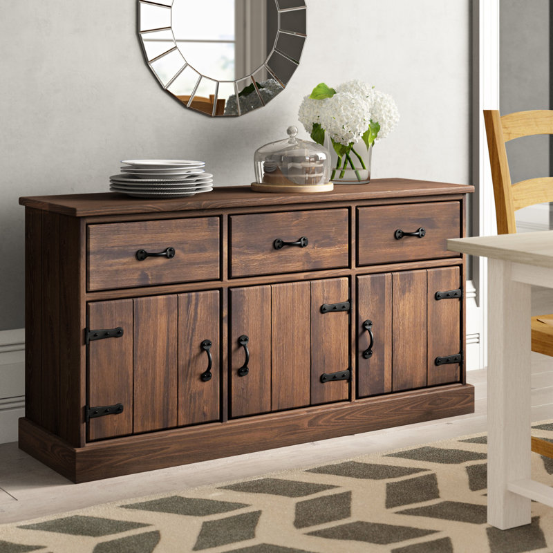 Broussard 152cm Solid Wood Sideboard