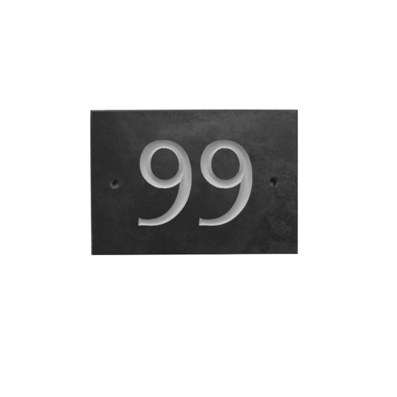 Odacia 10cm H Stone House Number, 99, Black