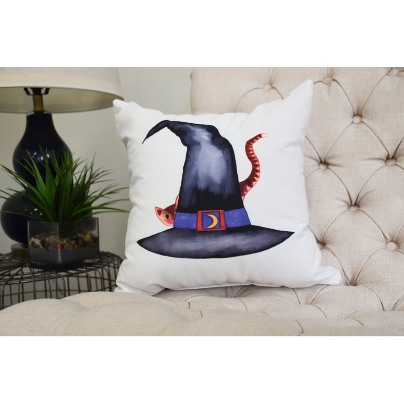 Housse et insert de coussin carré Witches Brew, Blanc, 26 po x 26 po