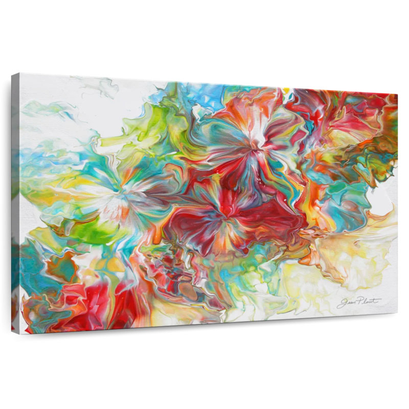 Avery Abstract Pouring X, 32" H x 48" W