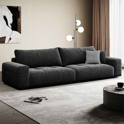 Coussin modulaire noir 100% polyester