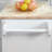 Kitchen Island Cart Rolling Trolley Cart With Drawer, Storage Cabinet & Towel Rack-342728033
