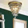 Abianna 3-Lights 12" Teardrop Glass Flush Mount Ceiling Light