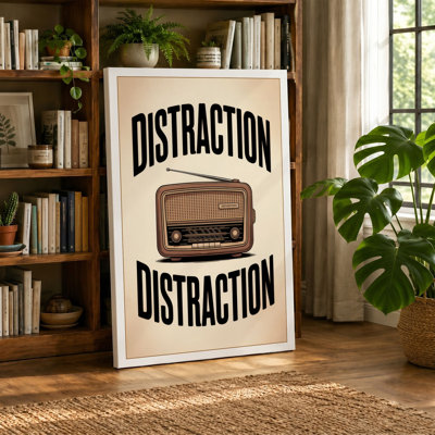 Distraction Typography - Wrapped Canvas