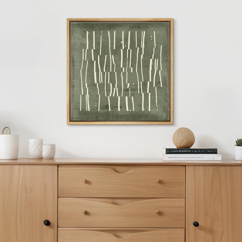 Bouleau encadré sur toile, Naturel, H 24 po x l 24 po