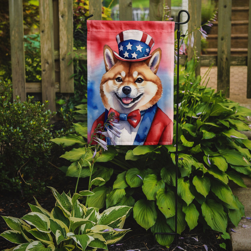 Drapeau patriotique du jardin américain, Shiba Inu