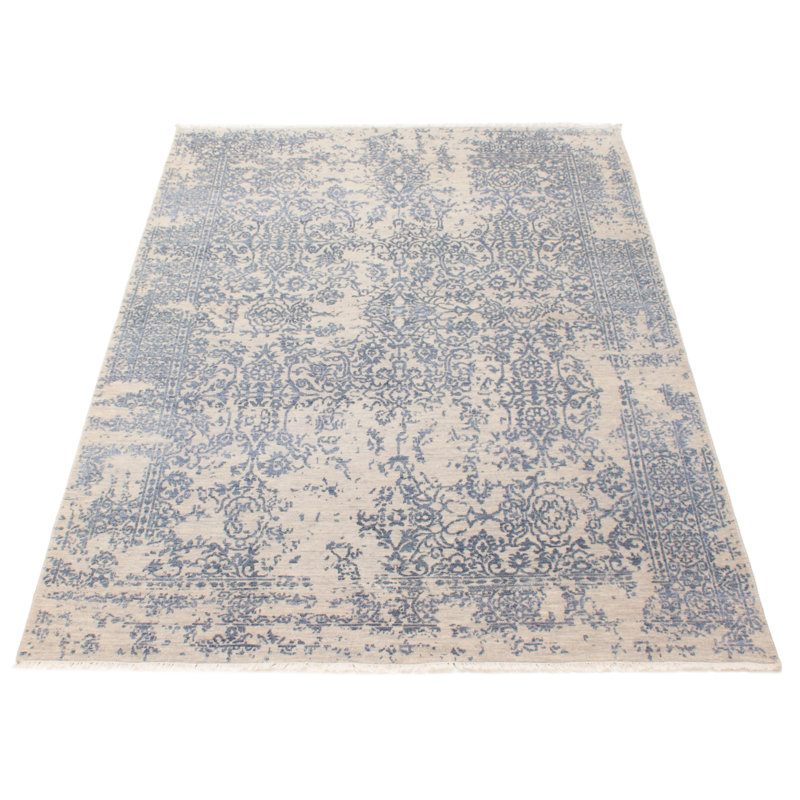 Tapis bleu Heritage 5 pi 6 po x 8 pi 1 po