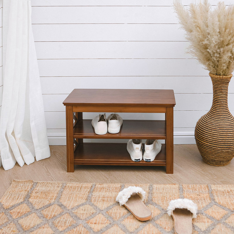 Jaqitsch Solid Wood Storage Bench