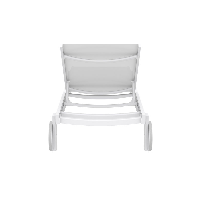 Chaise longue Casablanca Sling, Blanc, Blanc