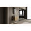 Armoire de salle de bain 24 po avec lavabo en céramique, contreplaqué de chêne, 2 portes à fermeture douce, contreplaqué de meuble-lavabo Modern Elegance, finition, élément