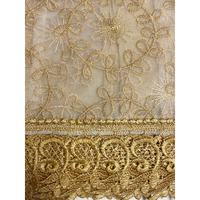 Monquel Tailored Kitchen Curtain, Gold