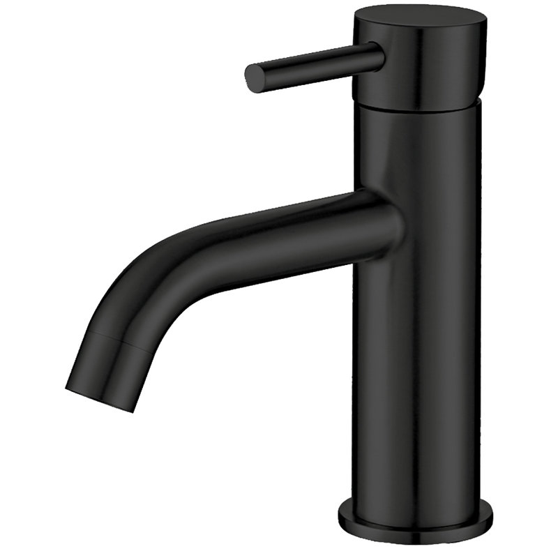 Trova Single-handle Bathroom Faucet with Drain Assembly, Black