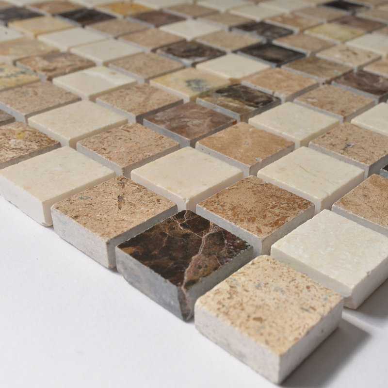 Soul 1" x 1" Marble Grid Mosaic Wall & Floor Tile, Breeze