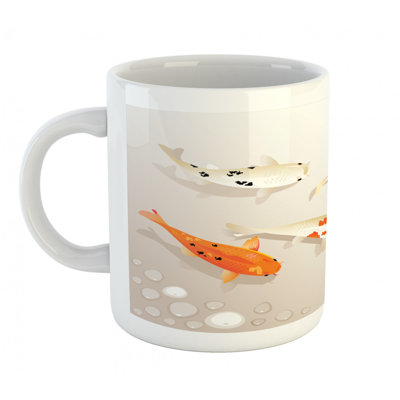 Grande tasse à café koi carps