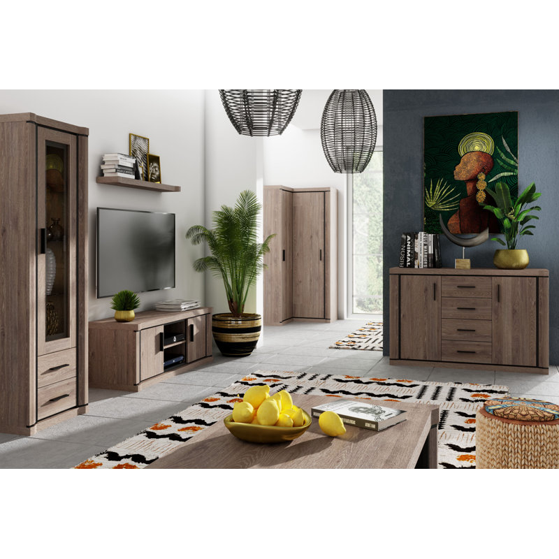 Temmo Sideboard, 91cm H x 157cm W x 45cm D, Truffl Oak